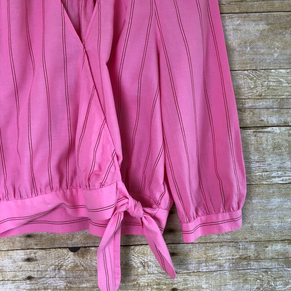 Madewell Cecilia Stripe Wrap Top - Picture 4 of 7